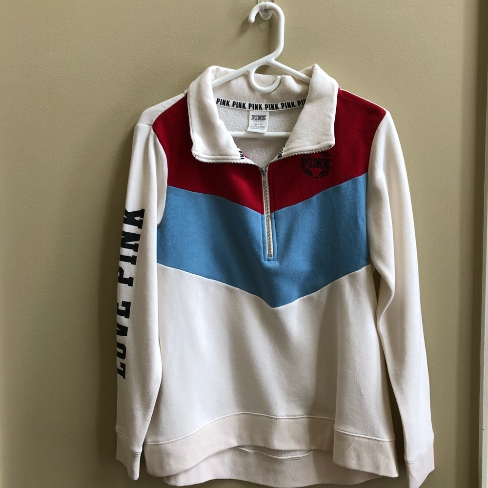 PINK Victoria’s Secret Quarter-Zip Sweatshirt